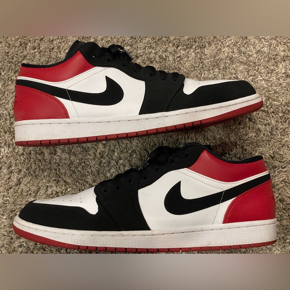 Air Jordan 1 Low Black Toe size 14
